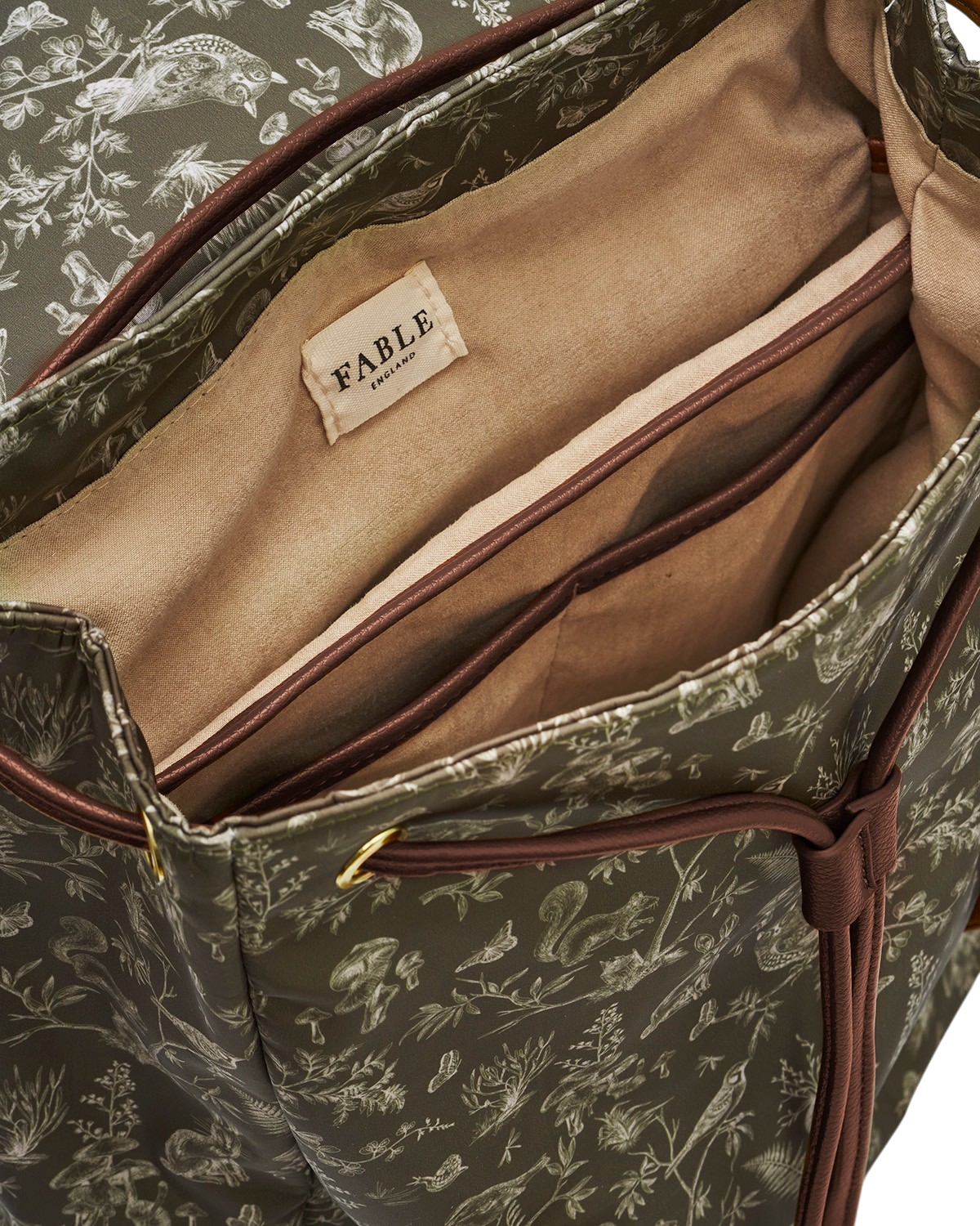 fable-england-flora-orla-rucksack-khaki-laptop image 4