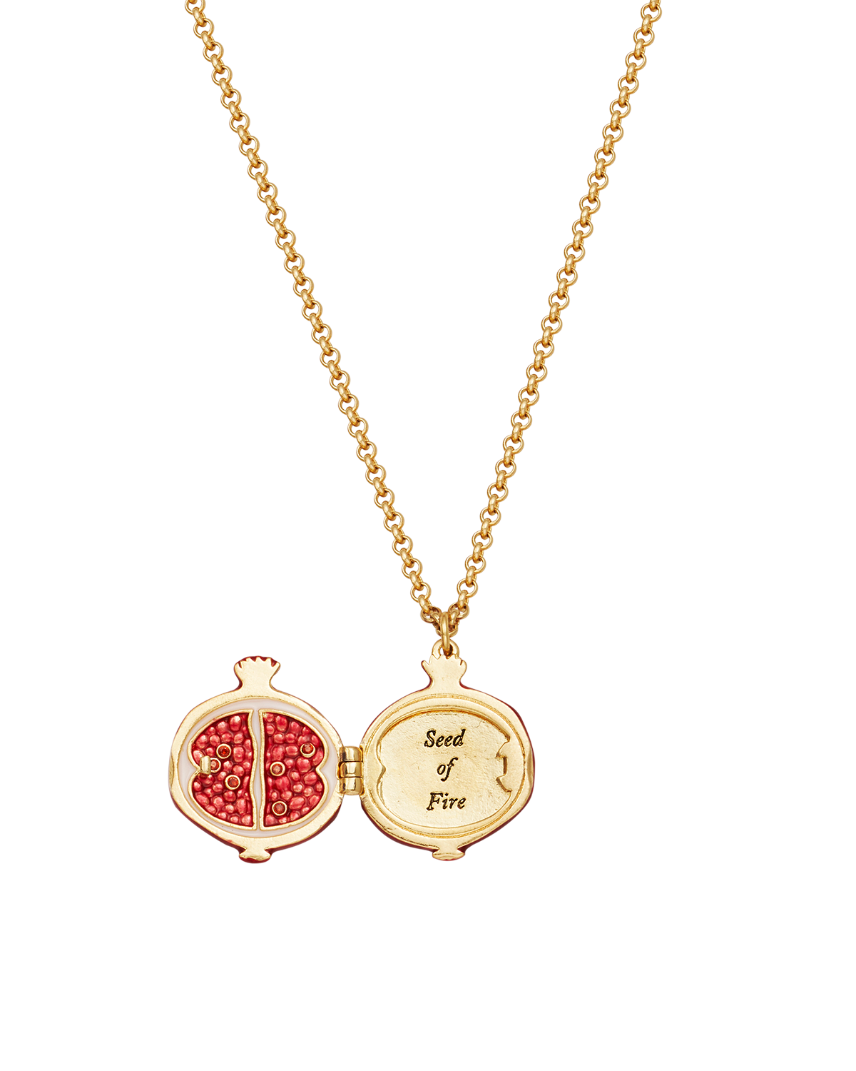 fable-england-pomegranate-medaillon-kette-gold image 3