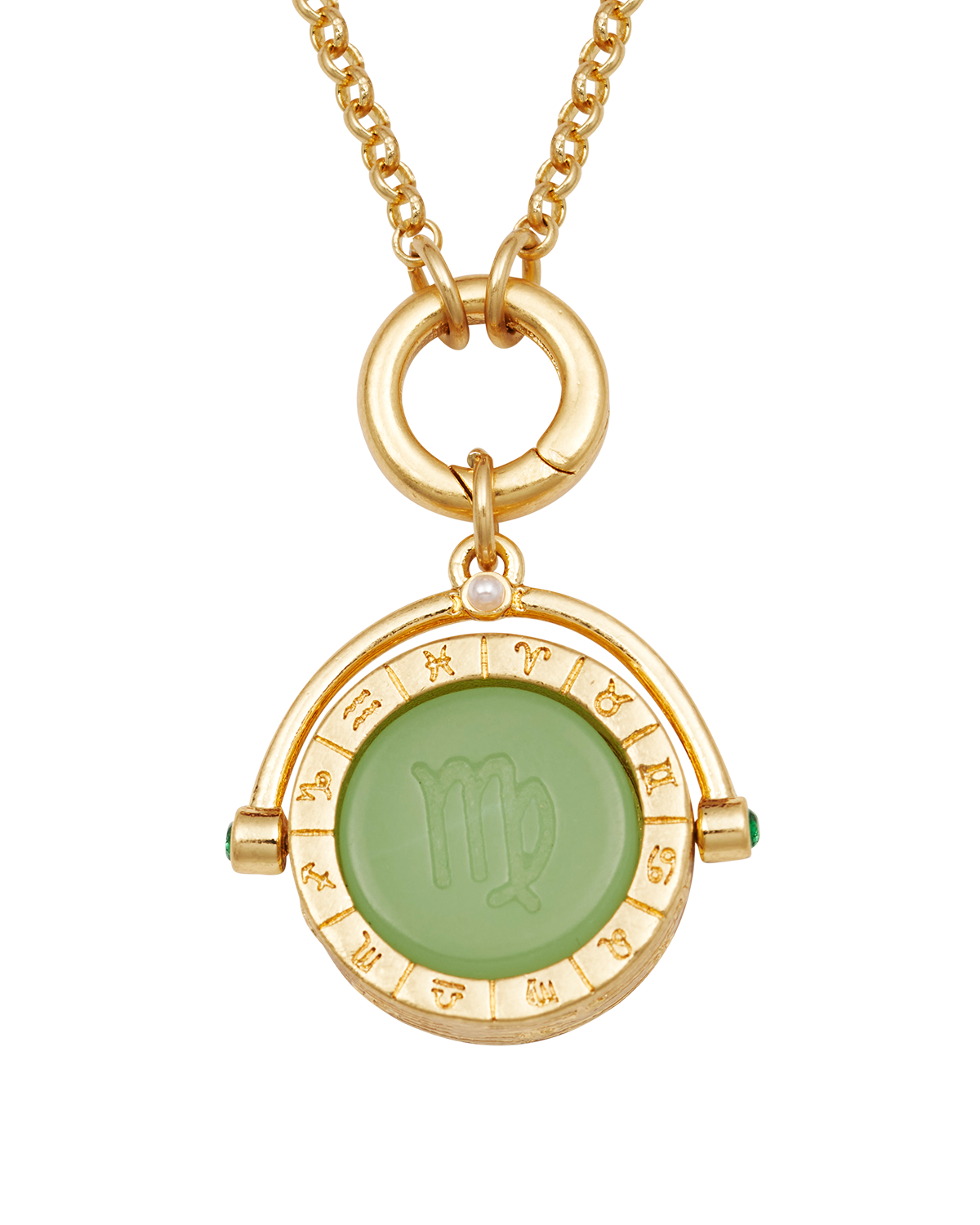 fable-england-virgo-spinner-halskette-gold-sternzeichen image 3