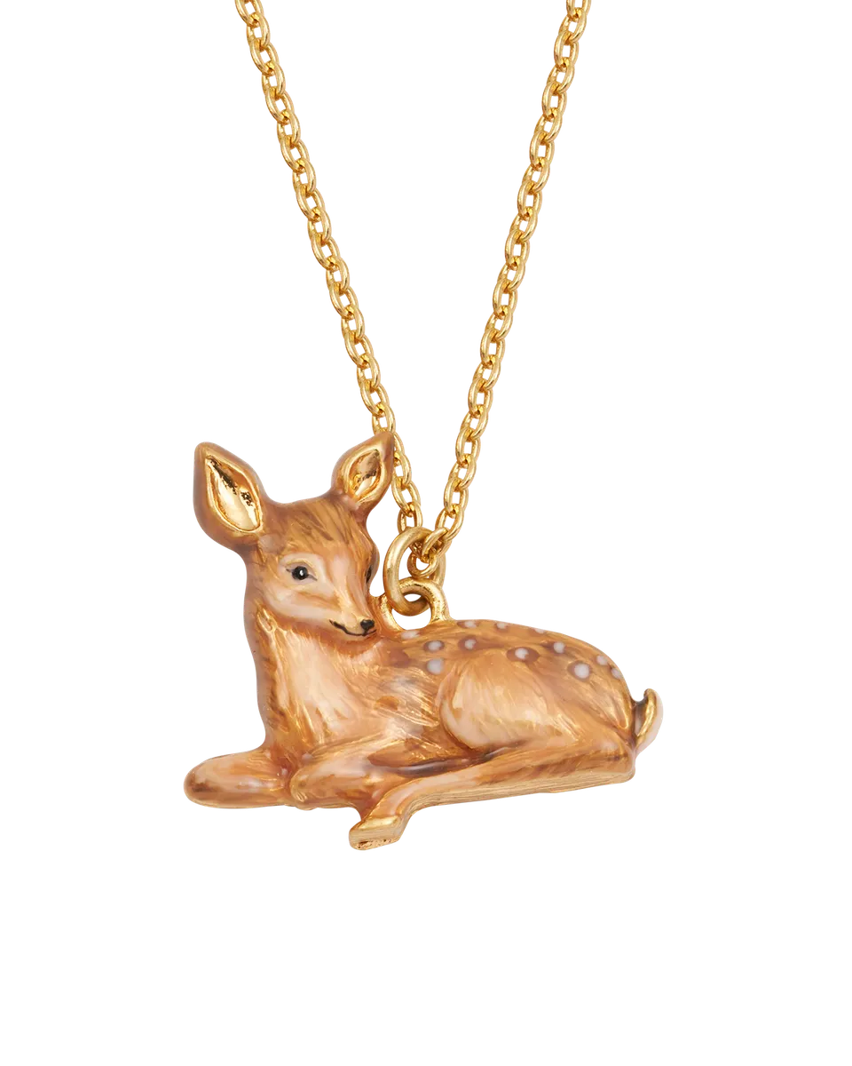fable-england-gold-fawn-halskette-reh-vergoldet image 1
