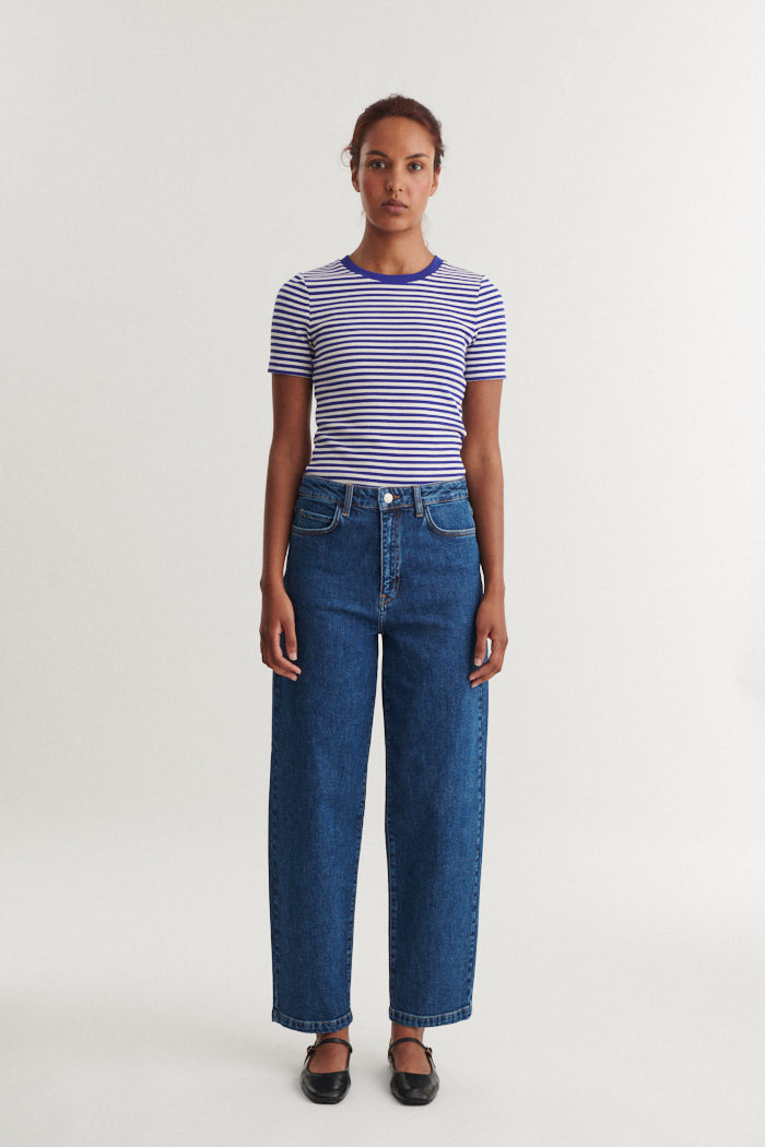 basic-apparel-ludmilla-o-neck-t-shirt-sodalite-blue-rippe image 4