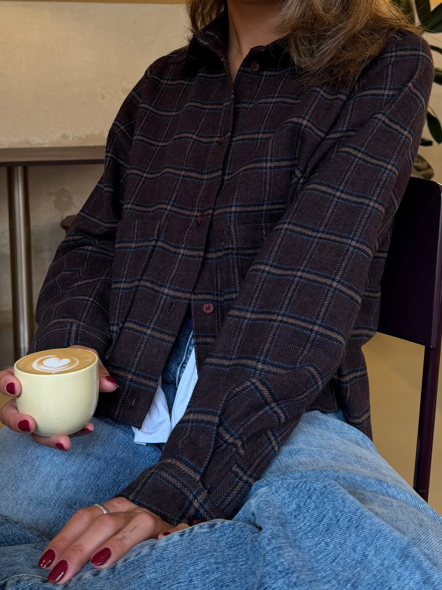 basic-apparel-misa-shirt-bluse-chicory-coffee-bio-baumwolle image 2