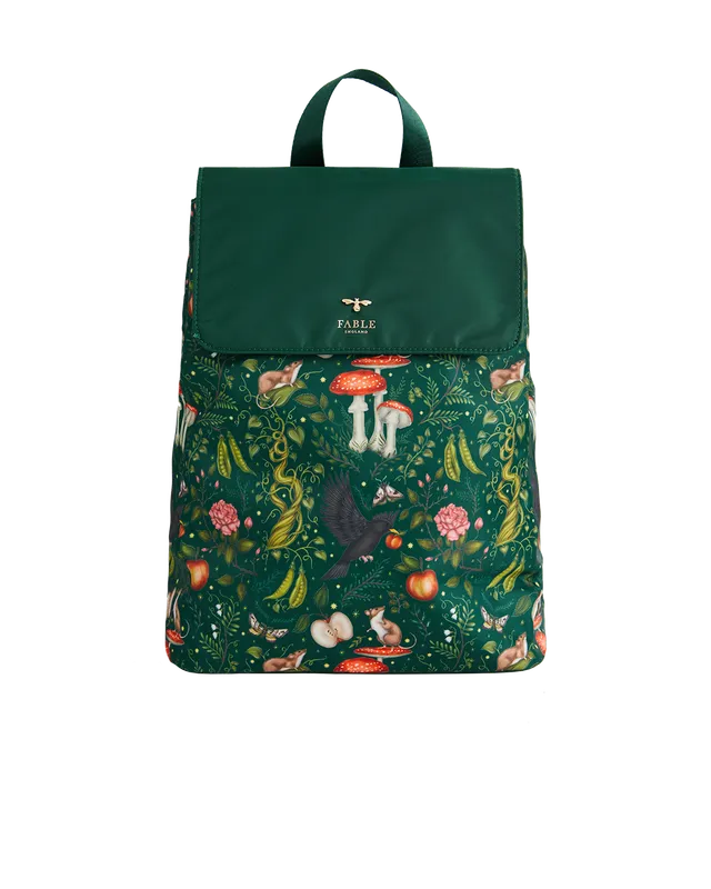 fable-england-handbags-into-the-woods-rucksack-gr-n-nylon image 1