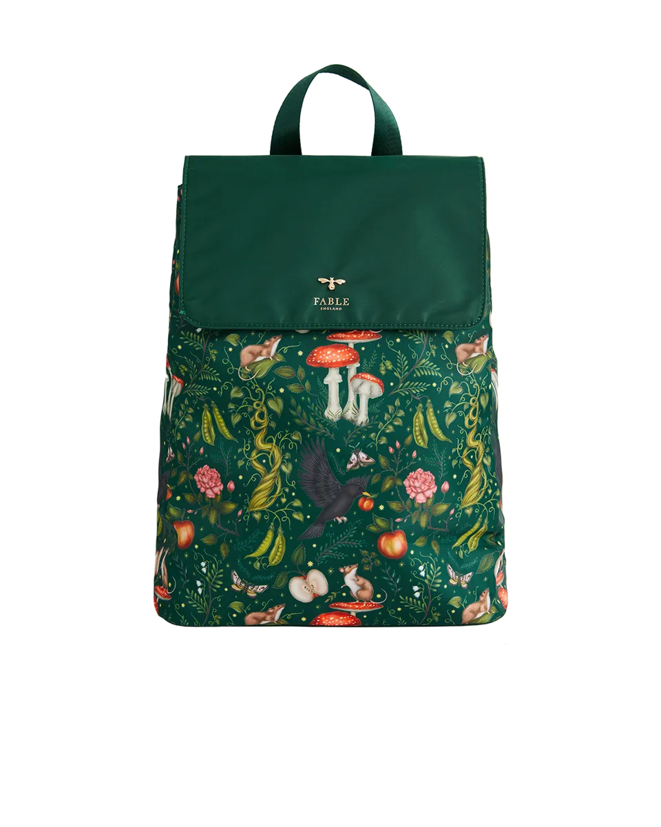 fable-england-handbags-into-the-woods-rucksack-gr-n-nylon image 1