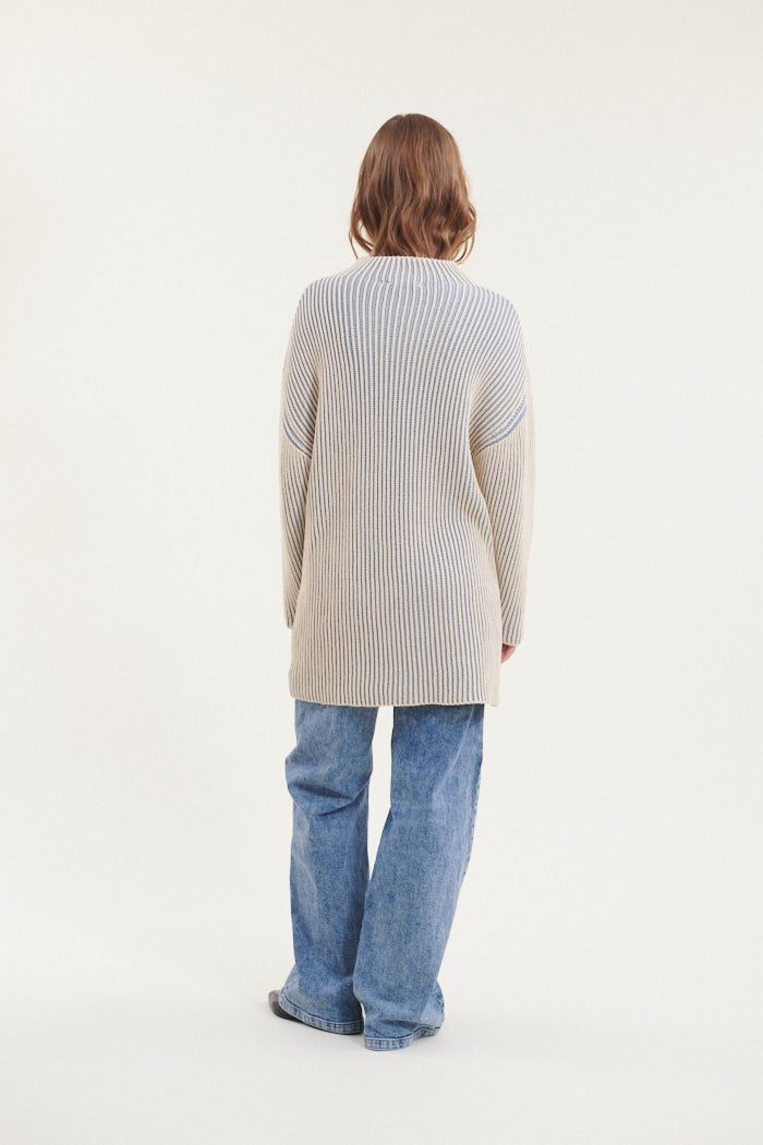 basic-apparel-winie-long-kleid-windward-blue-bio-baumwolle image 4