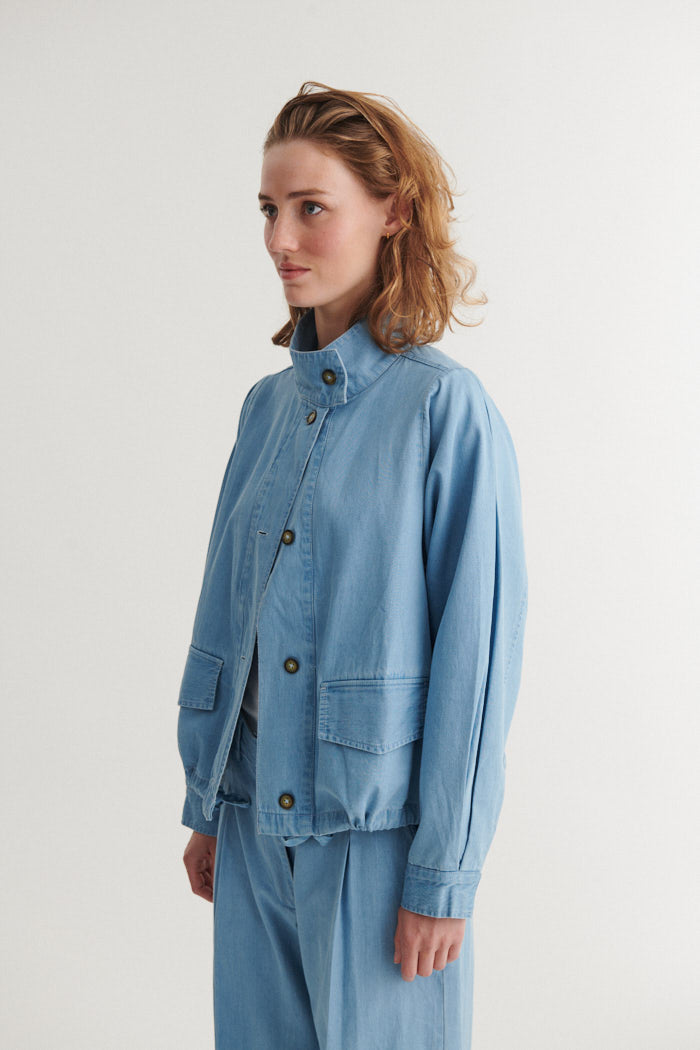 basic-apparel-cody-jacket-jeansjacke-light-wash-bio-baumwolle image 3