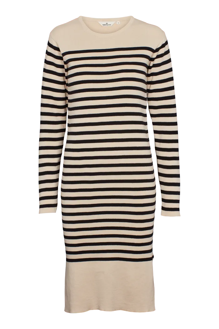 basic-apparel-sailor-stripe-knit-dress-kleid-birch-black image 1