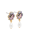 fable-england-jewellery-gold-pansy-ohrstecker-perle-lila image 3