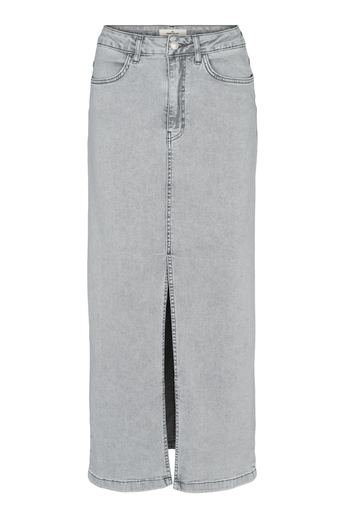 basic-apparel-enya-skirt-rock-grau-bio-baumwolle image 1