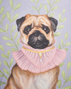 fable-england-scarves-catherine-rowe-pug-schal-blau-leicht image 3
