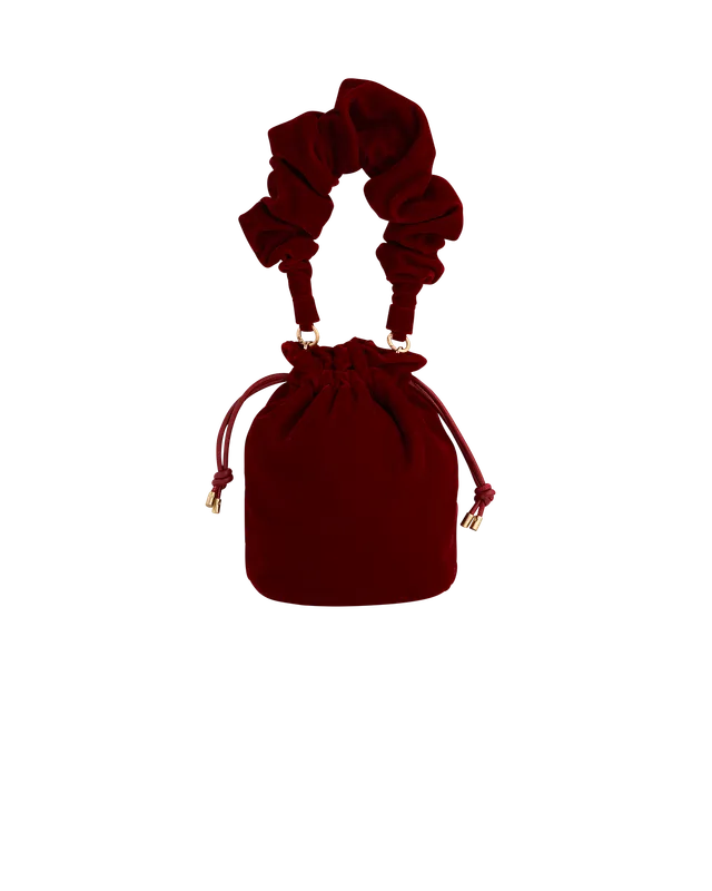 fable-england-handbags-ruby-bucket-bag-rot-samt-kordelzug image 1