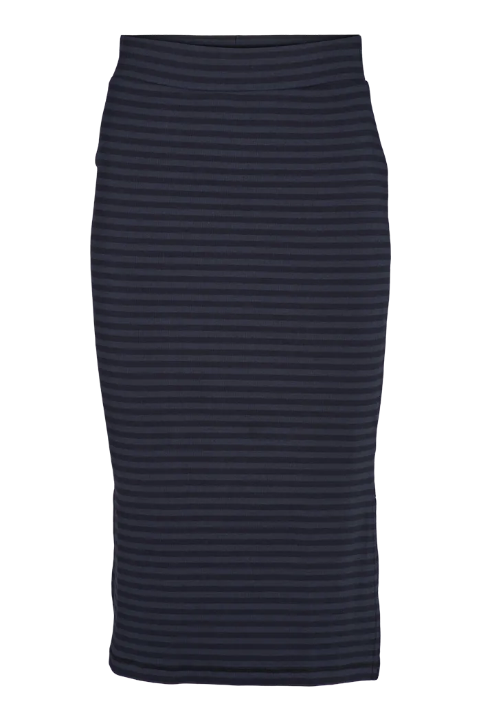 basic-apparel-ludmilla-long-skirt-black-damen-rock-stretch image 1
