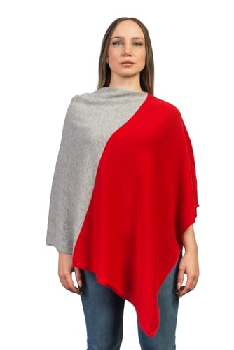 dalle-piane-poncho-bicolor-kaschmir-poncho-rot-100 image 8
