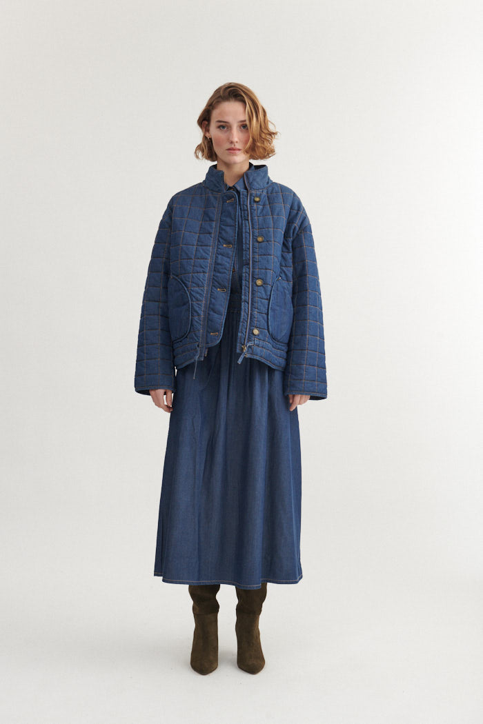 basic-apparel-bine-long-skirt-rock-mid-blue-tencel image 5