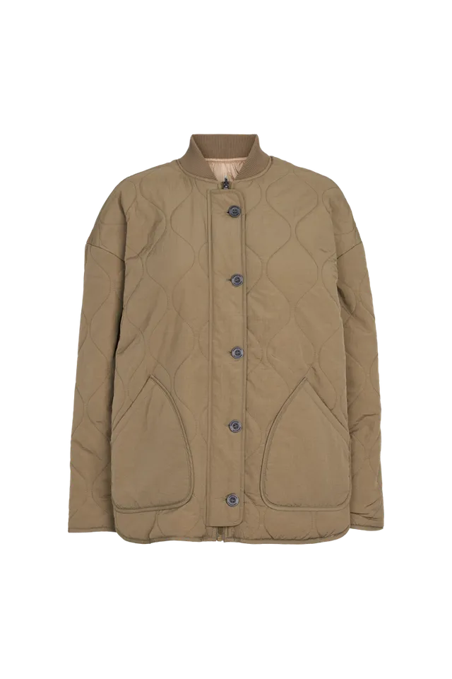 basic-apparel-ruby-loose-jacket-jacke-capers-green-recycling-nylon image 1