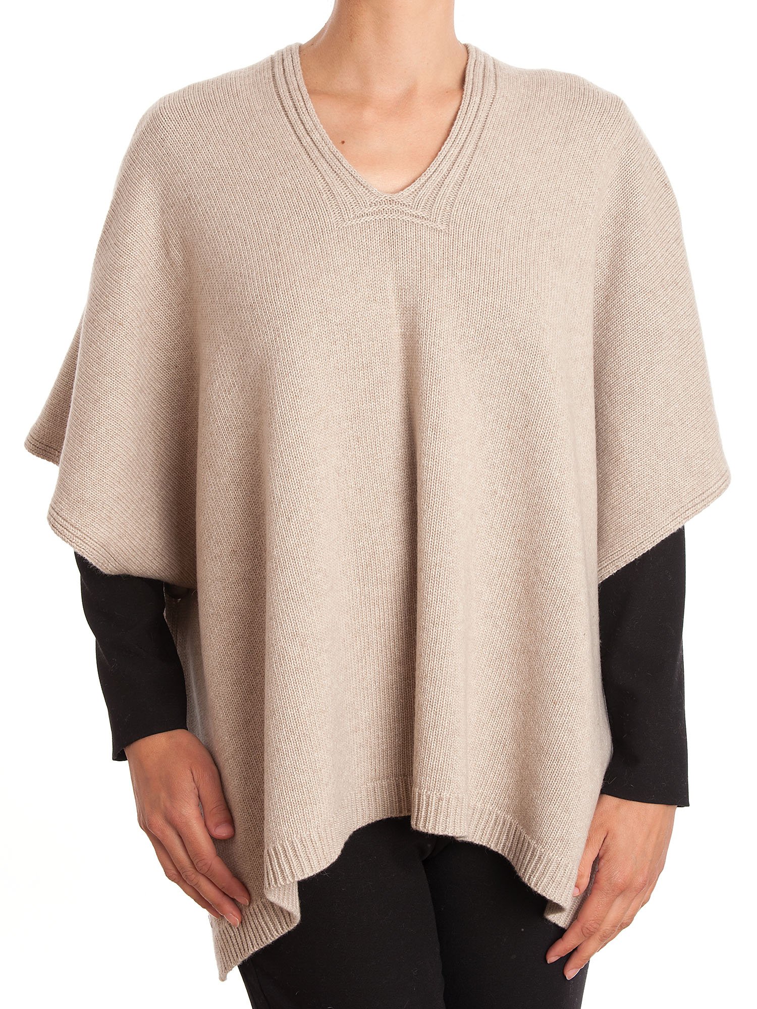 dalle-piane-cashmere-poncho-zwei-kn-pfe-damen-grau image 6