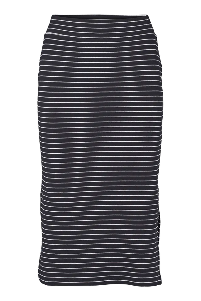 basic-apparel-ludmilla-long-skirt-rock-schwarz-bio-baumwolle image 1