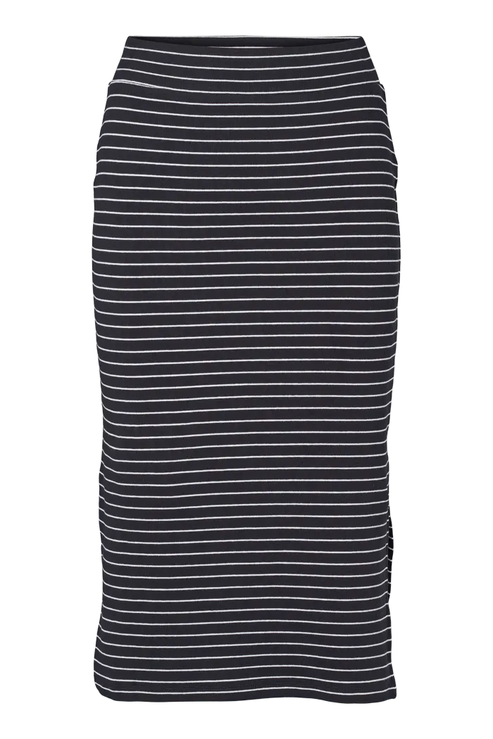 basic-apparel-ludmilla-long-skirt-rock-schwarz-bio-baumwolle image 1