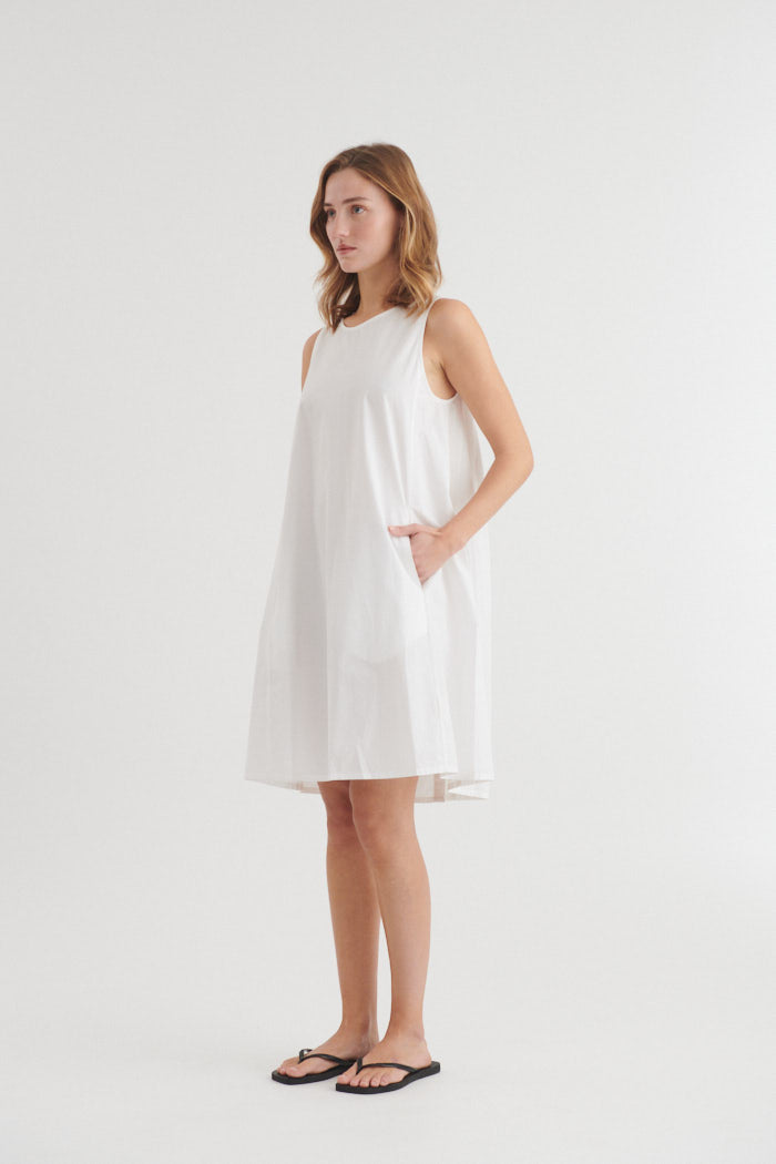 basic-apparel-ida-dress-kleid-bright-white-bio-baumwolle image 3