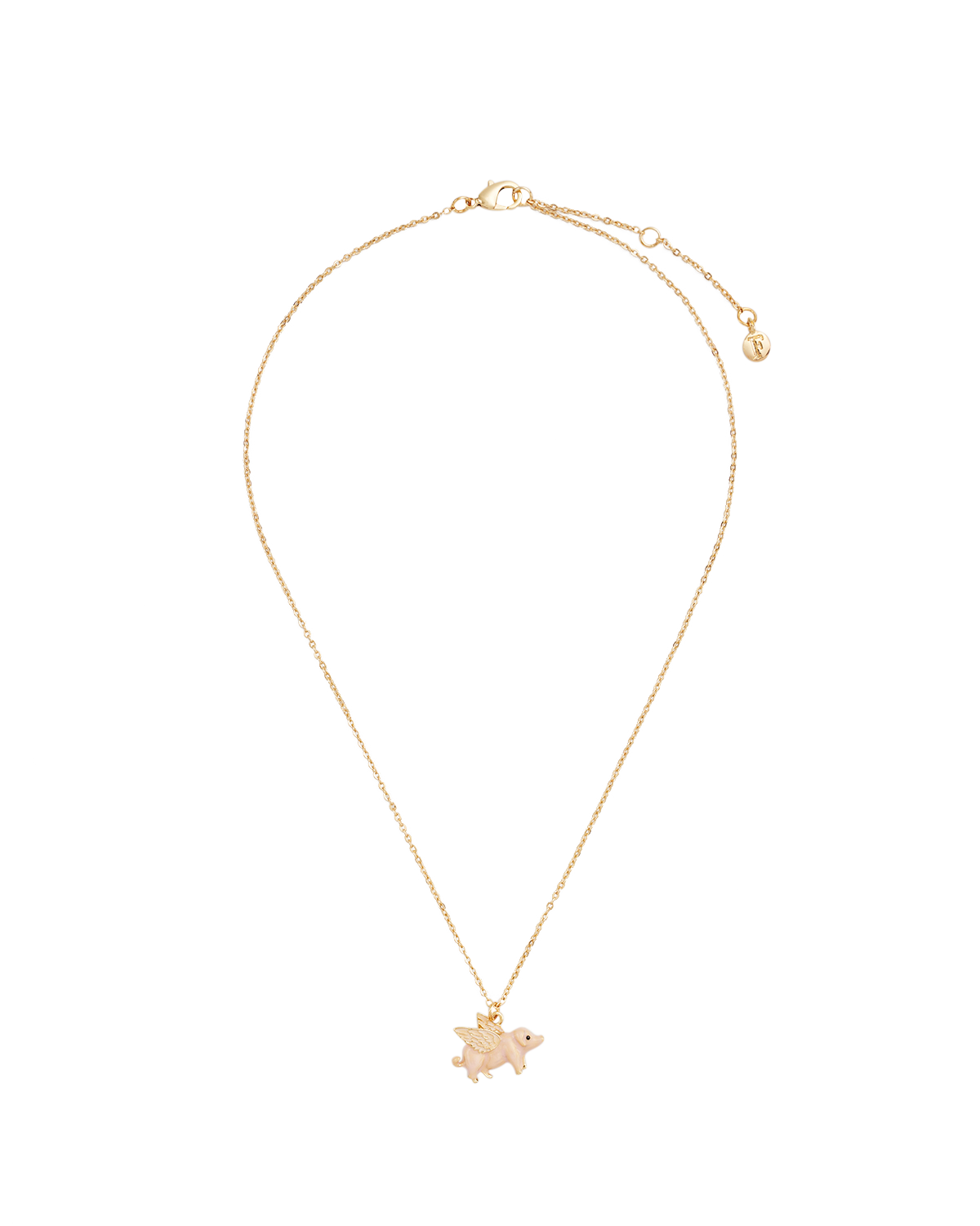 fable-england-flying-pig-gold-schmuckset-kette-ohrstecker image 7
