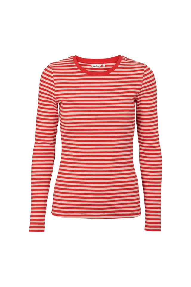 basic-apparel-ludmilla-ls-tee-high-risk-red-bio-shirt image 1