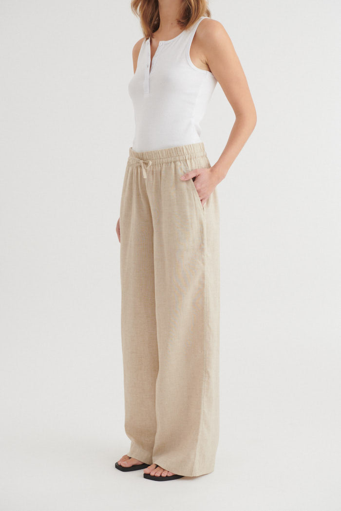 basic-apparel-carina-pants-natural-melange-leinenhose image 3