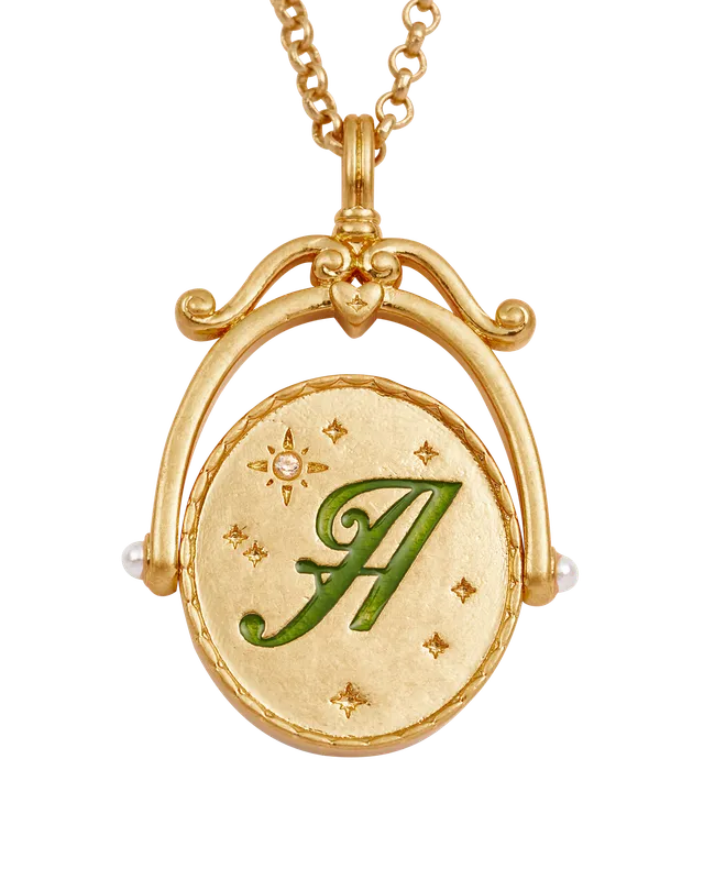 fable-england-jewellery-a-initial-anemone-halskette-gold image 1