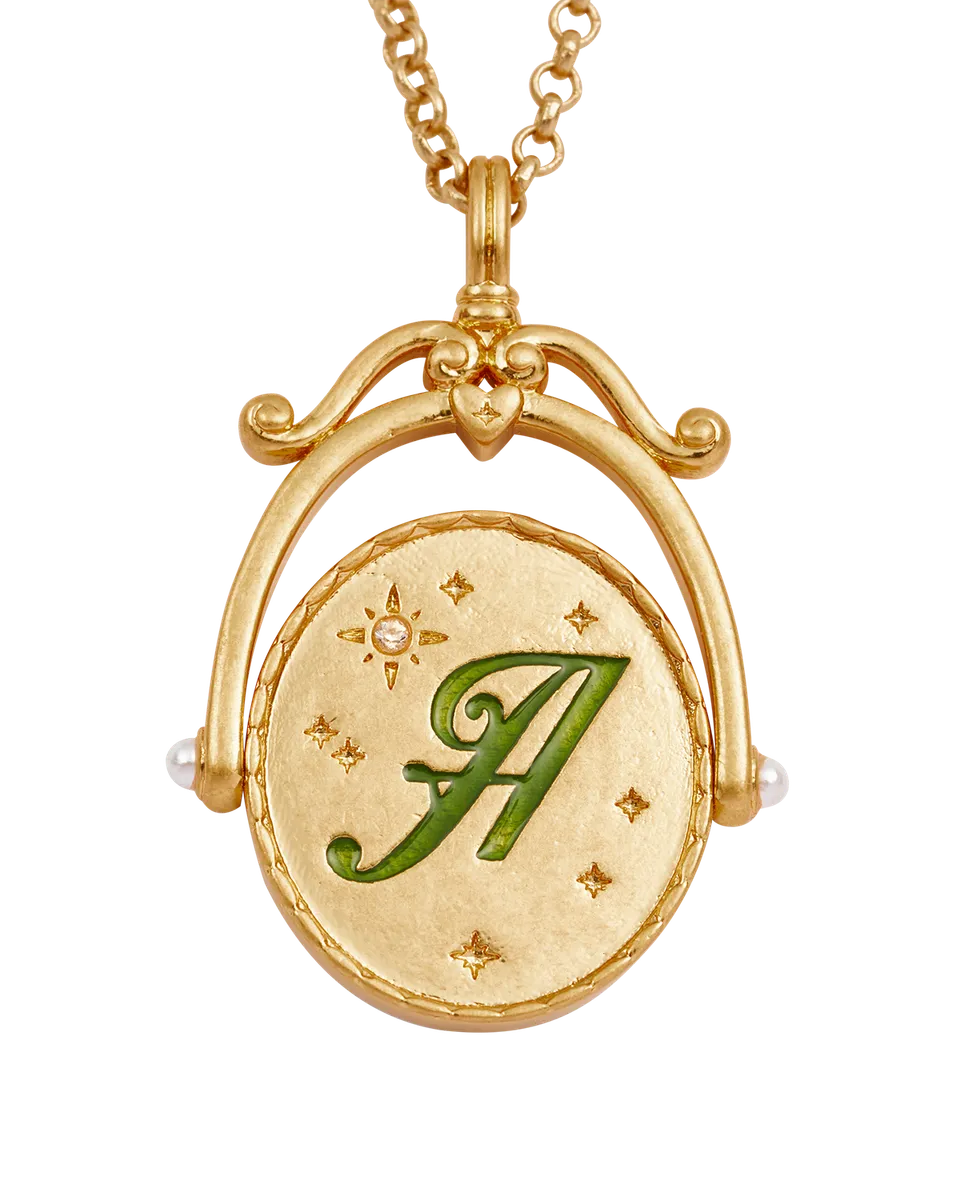 fable-england-jewellery-a-initial-anemone-halskette-gold image 1