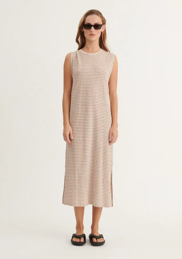 basic-apparel-ryda-stripe-tank-dress-kleid-smoke-gray image 1