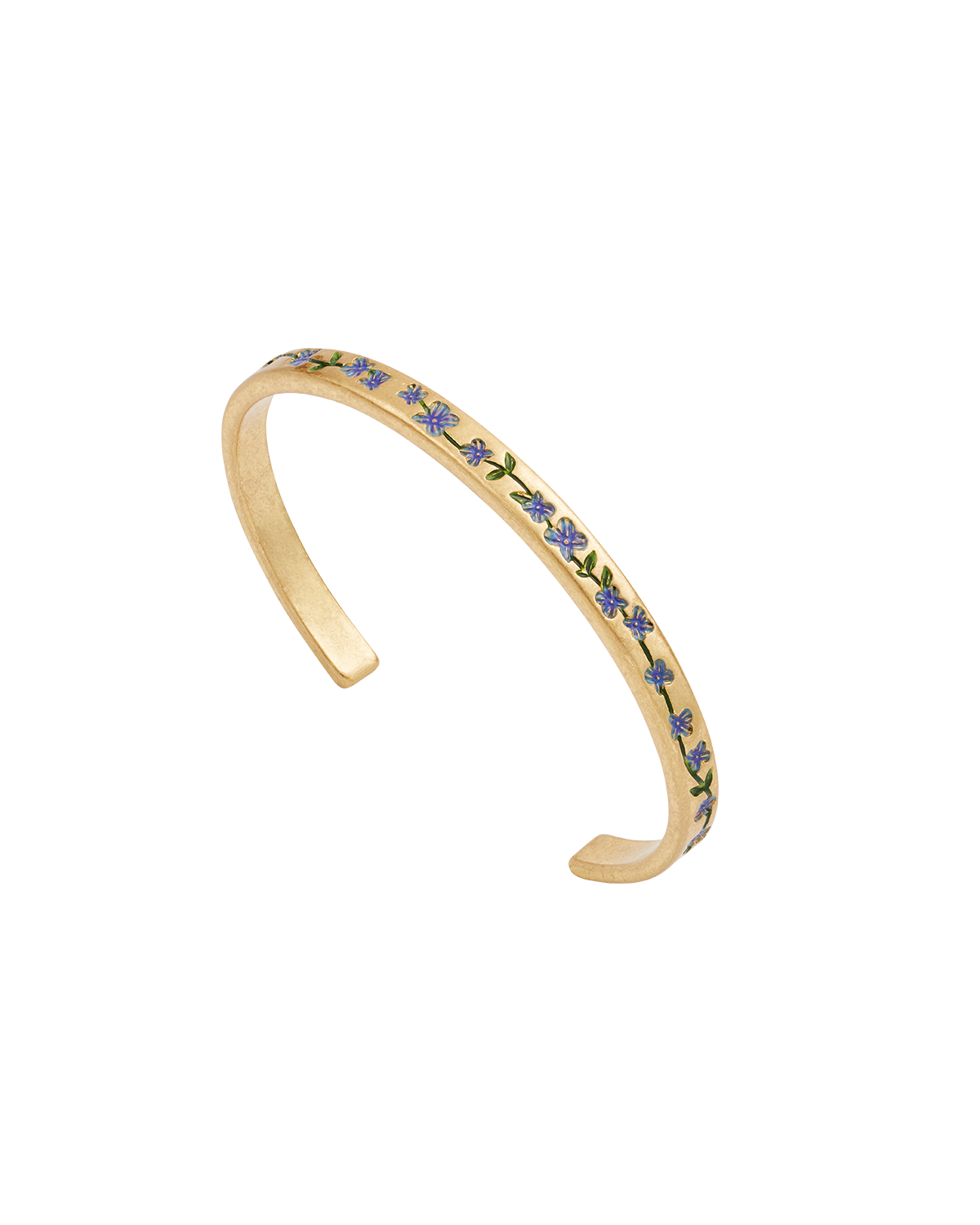 fable-england-forget-me-not-bangle-armreif-gold-blau image 1