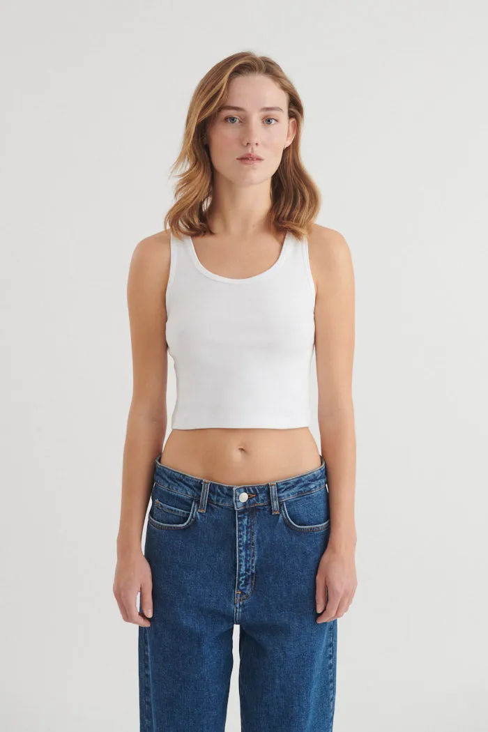 basic-apparel-ludmilla-crop-tank-top-bright-white-bio-baumwolle image 1