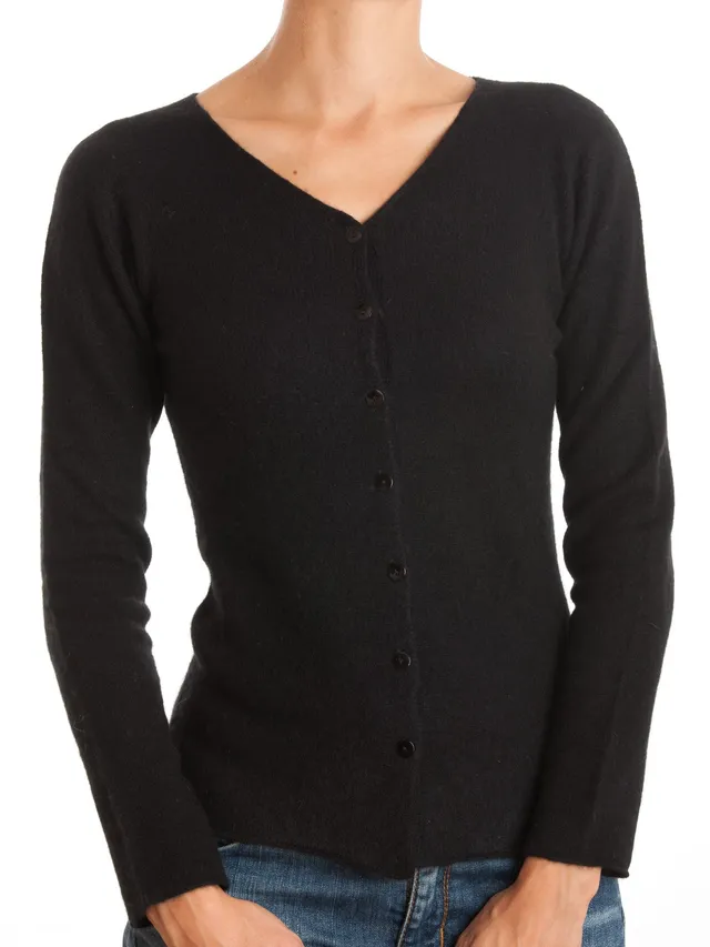 dalle-piane-cashmere-sweater-strickjacke-kaschmir-schwarz-m image 1