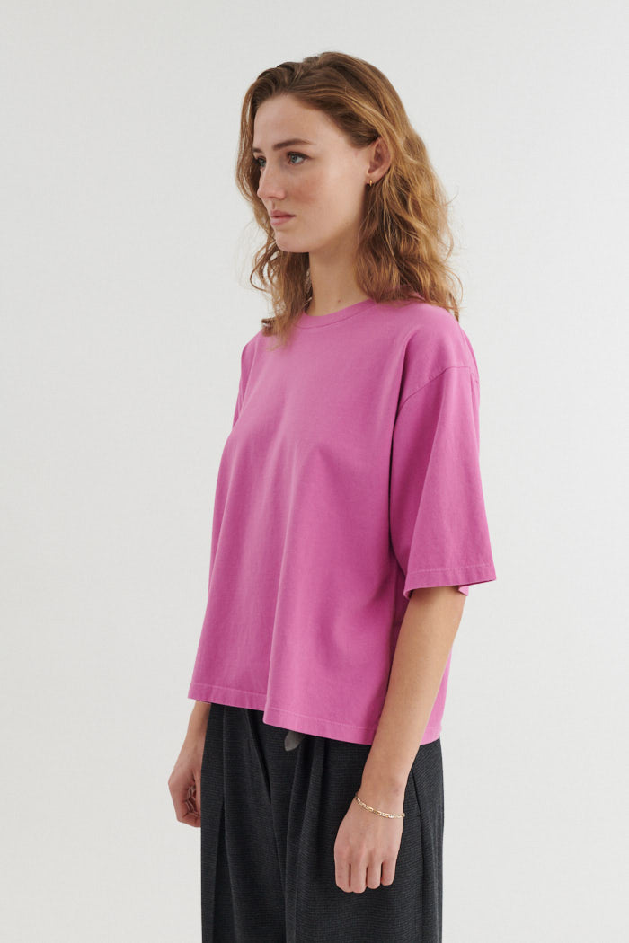 basic-apparel-boni-ss-t-shirt-purple-orchid-bio-baumwolle image 2