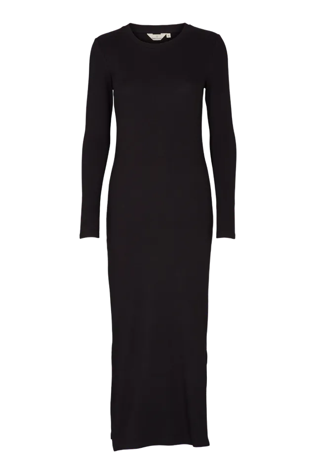 basic-apparel-ludmilla-long-dress-kleid-schwarz-bio-baumwolle image 1