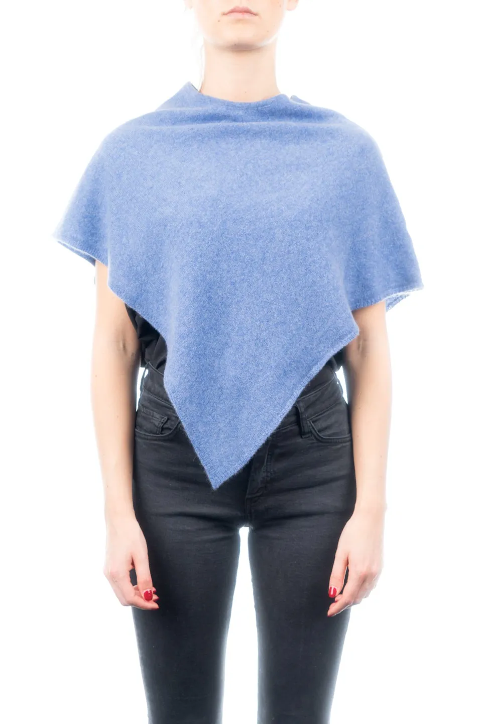 dalle-piane-cashmere-poncho-kurz-hellblau-kaschmir image 1