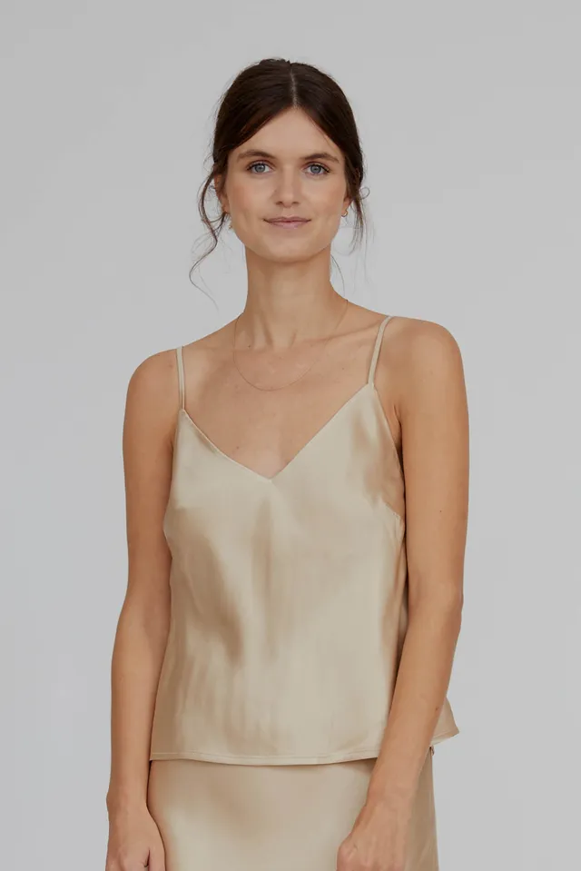 basic-apparel-flora-strap-top-sesame-viskose-top image 1