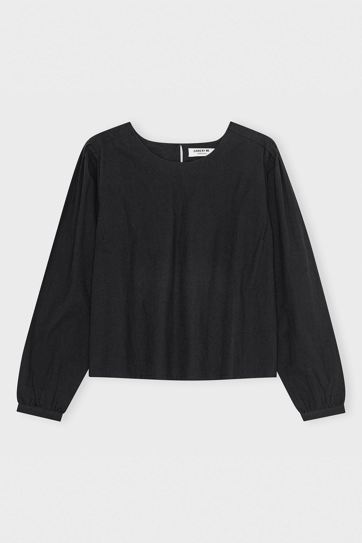 care-by-me-cecilie-blouse-leinenbluse-black-bio-baumwolle-leinen image 5