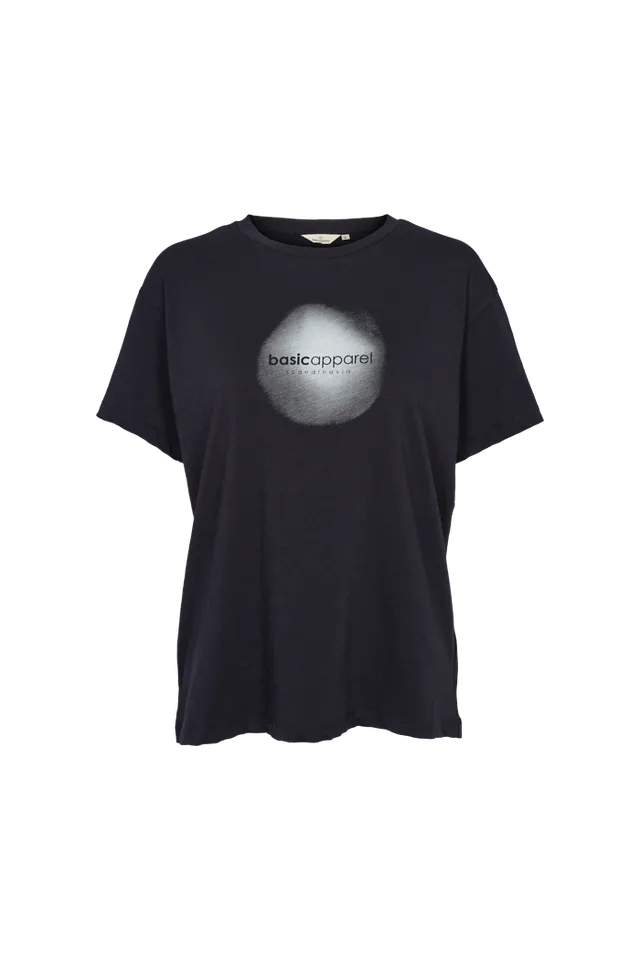 basic-apparel-jody-logo-t-shirt-schwarz-oversize-bio image 1