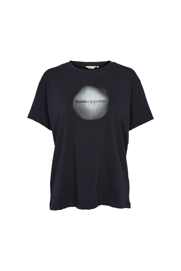 basic-apparel-jody-logo-t-shirt-schwarz-oversize-bio image 1