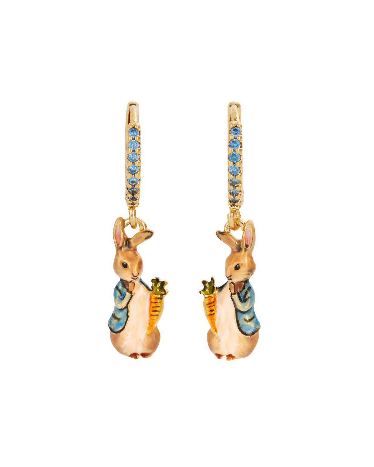 fable-england-peter-rabbit-karotte-huggie-ohrringe-gold image 1