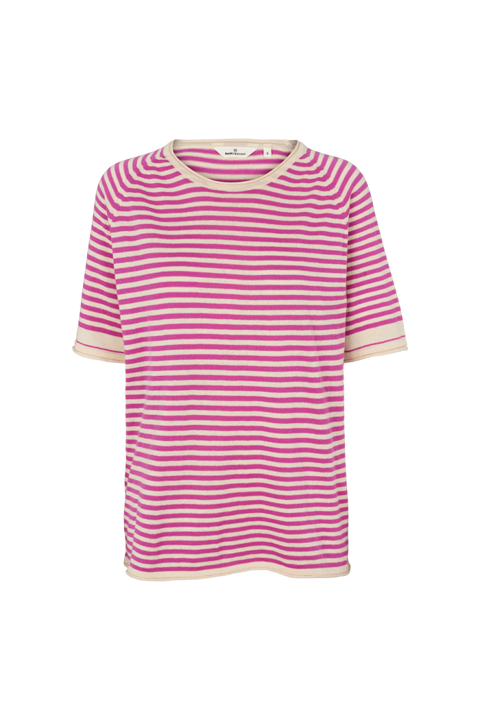 basic-apparel-soya-ss-mini-stripe-t-shirt-birch-lila image 1