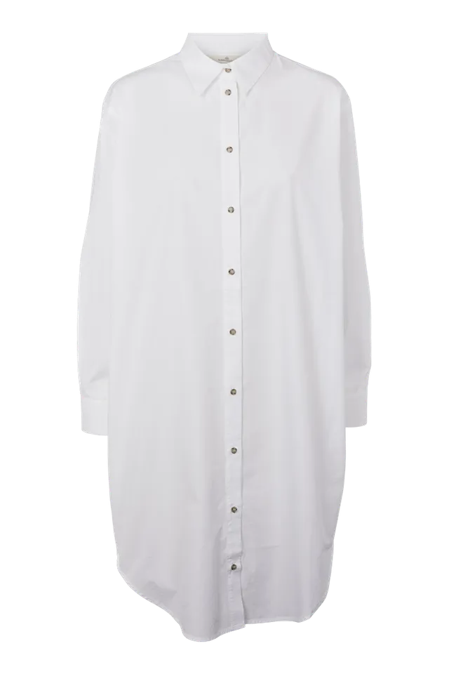 basic-apparel-vilde-hemdkleid-bright-white-bio-baumwolle image 1