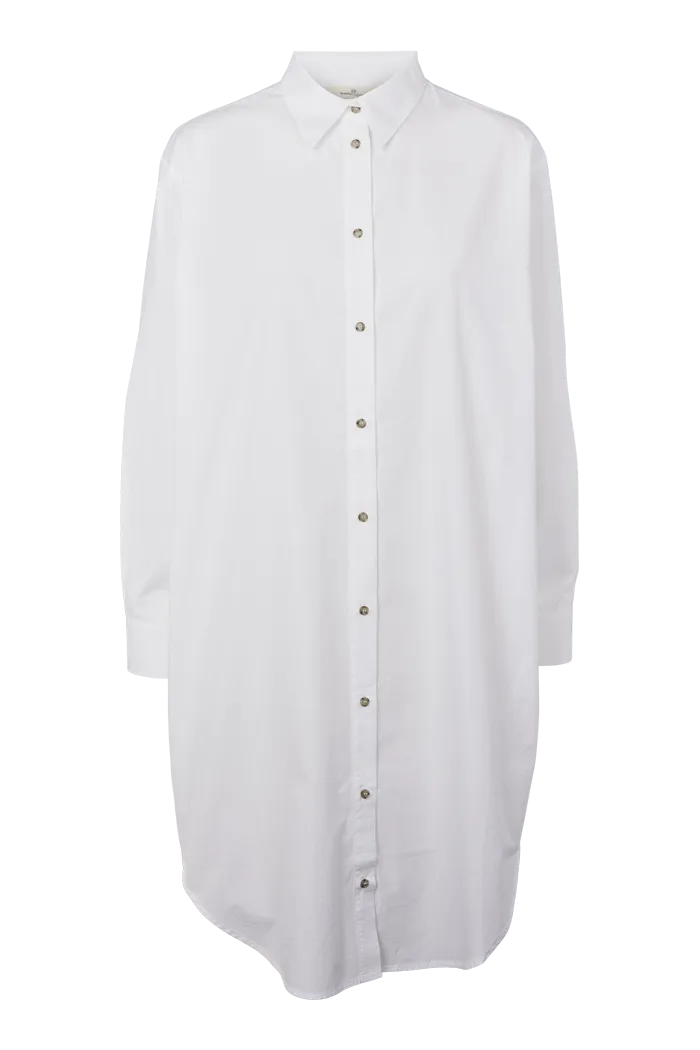 basic-apparel-vilde-hemdkleid-bright-white-bio-baumwolle image 1