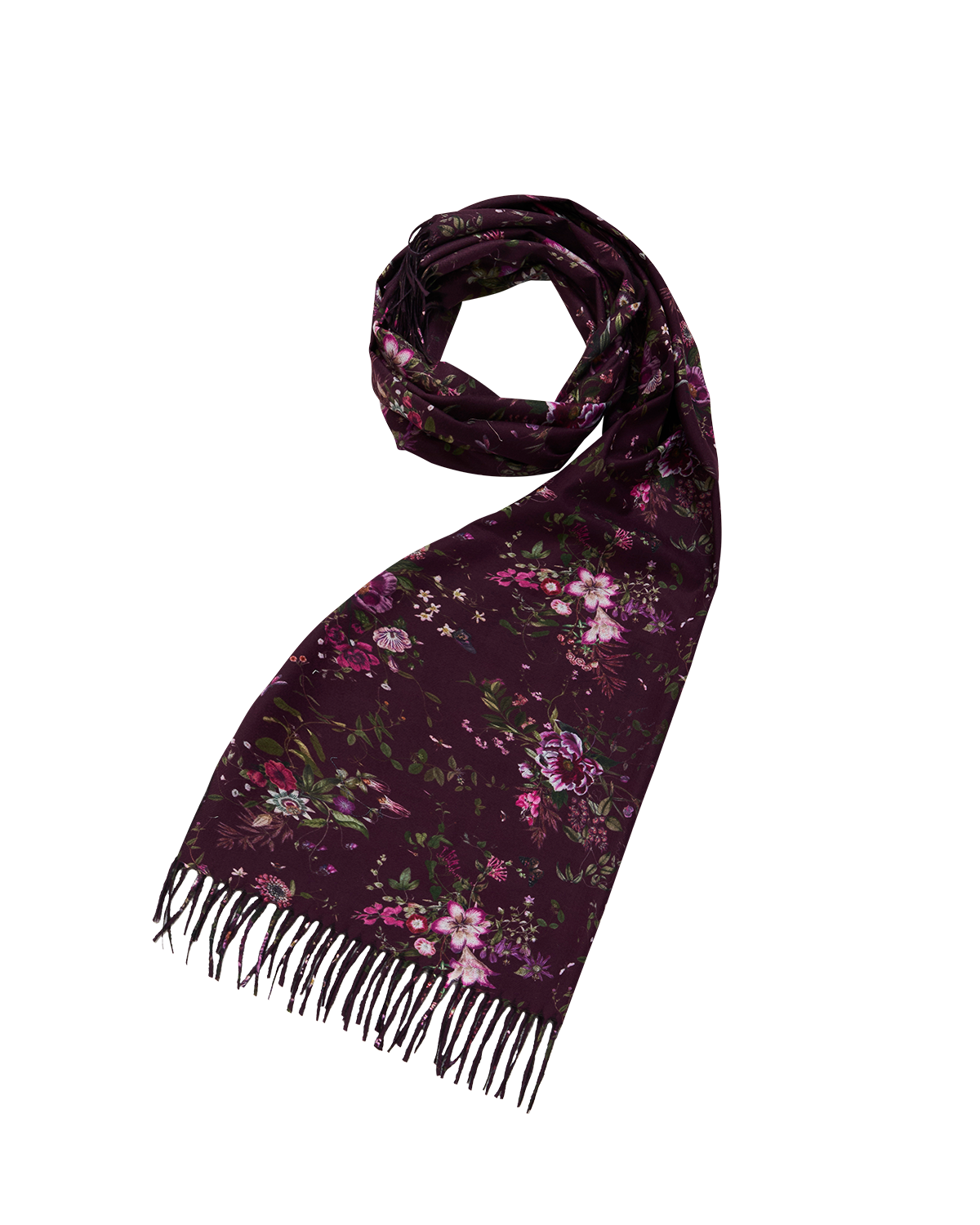fable-england-eve-floral-schal-burgundy-fransen-blumen image 3