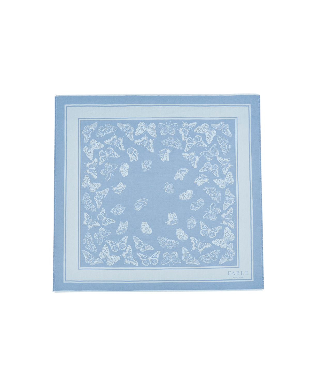 fable-england-butterfly-jacquard-tuch-blau-schmetterling image 1