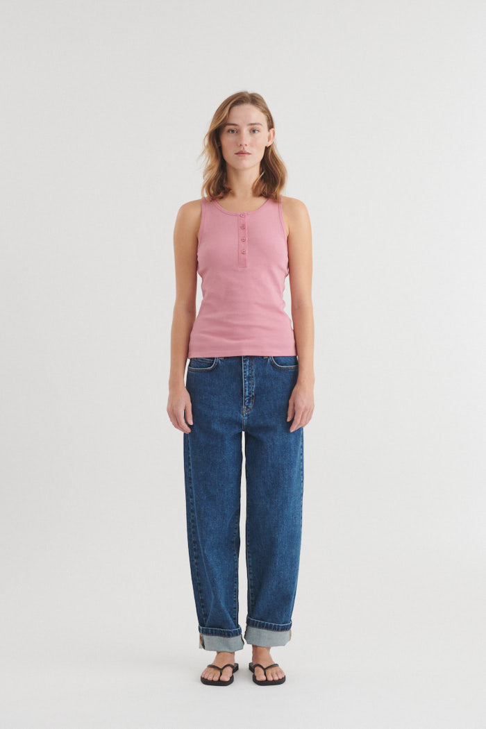 basic-apparel-ludmilla-granddad-tank-top-cashmere-rose-bio image 5