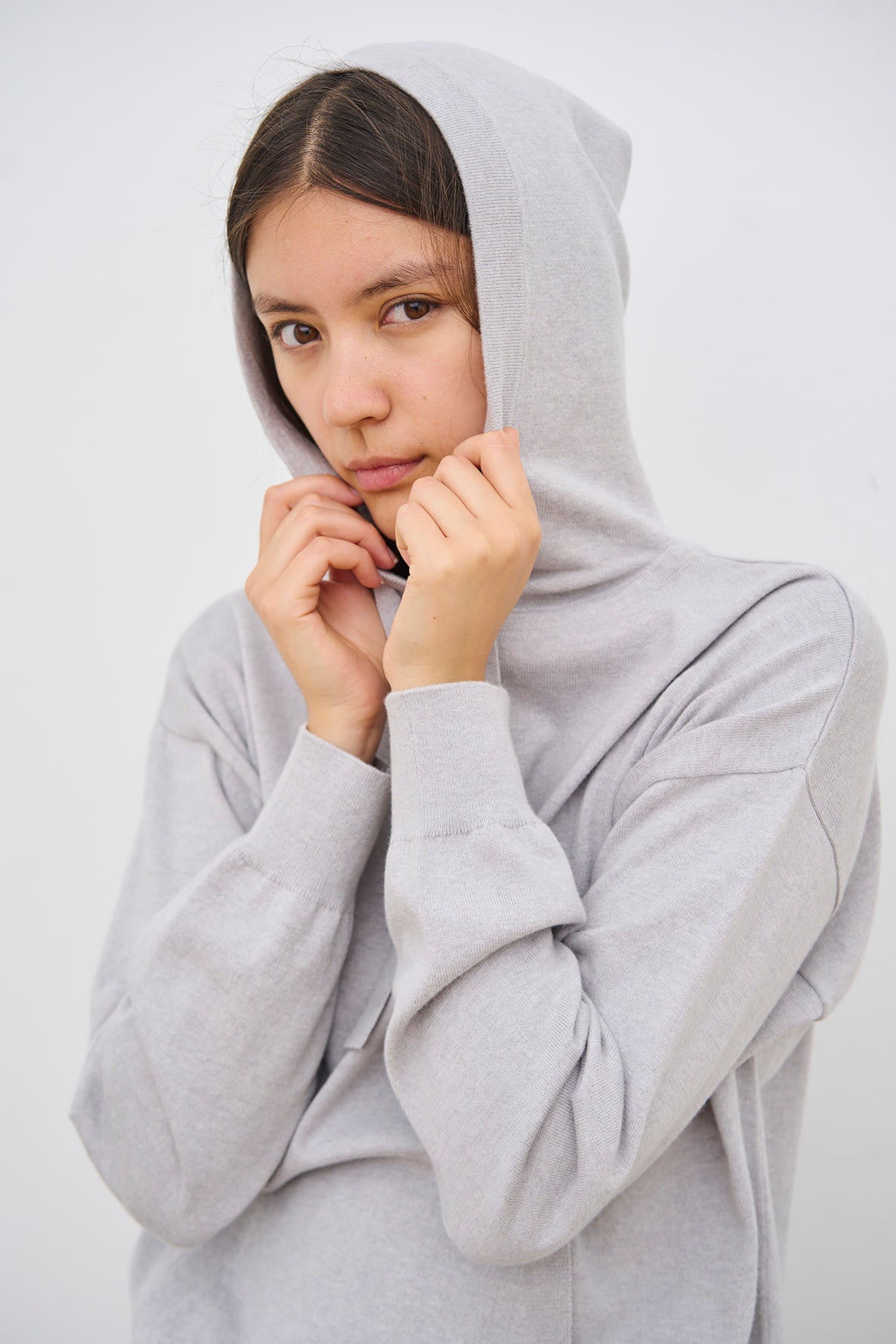 care-by-me-knit-chloe-hoodie-kapuzenpullover-dark-sand-kaschmir image 8