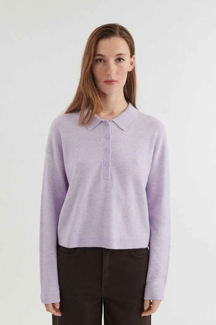 basic-apparel-selem-ba203-04-polo-pullover-violet-tulip-merinowolle image 1