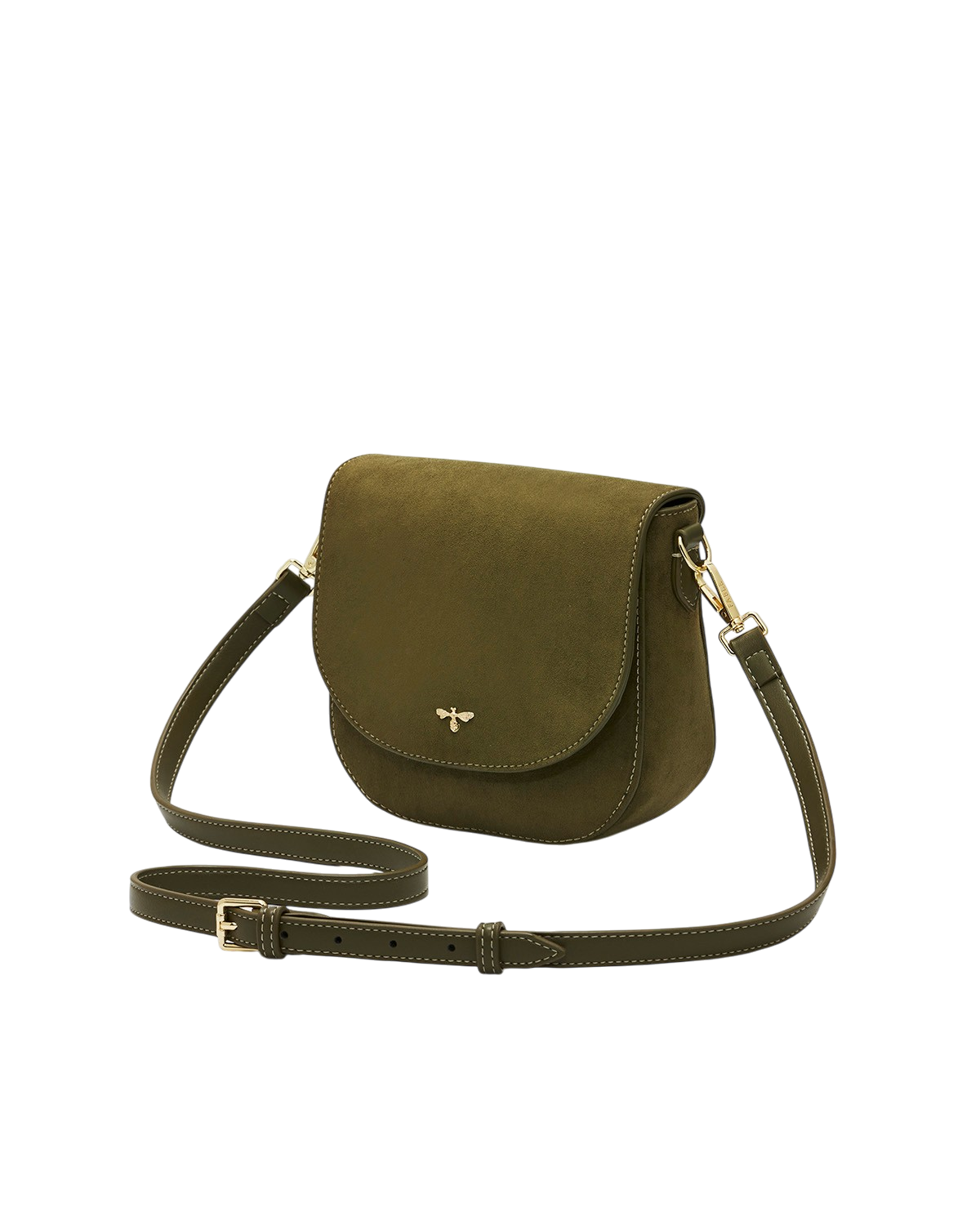 fable-england-beth-saddle-bag-khaki-faux-suede image 5