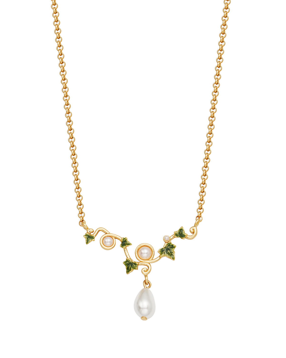 fable-england-ivy-pearl-halskette-gold-glasperle image 4